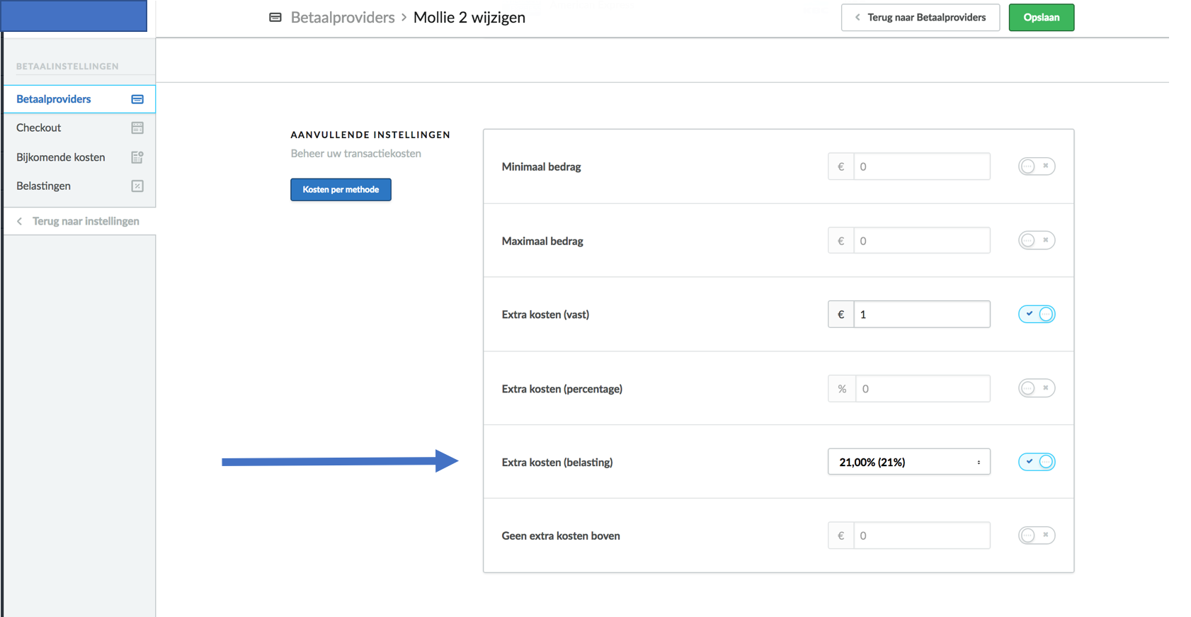 Default eenheid aanmaken in Exact